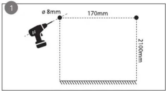 DOMO DO7357F - Muurbevestiging - 1
