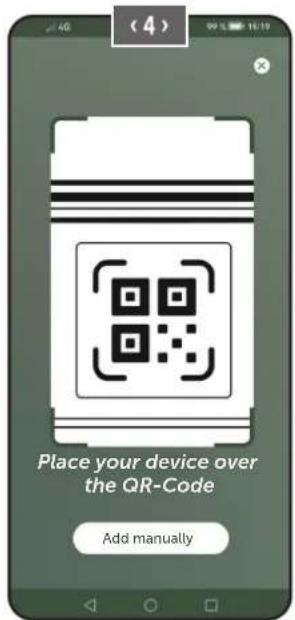 Dörr SnapShot Cloud 4G Pro RC 60° - Picture 4 The QR code scanner function will start. Use your Smartphone to scan the QR code (12) in the camera - 1