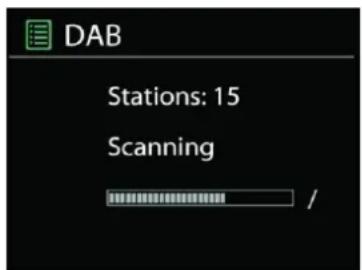 Soundmaster IR7000 - - Scanning for stations - 1