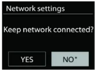 Soundmaster IR7000 - - Mantenere la connessione di rete network - 1