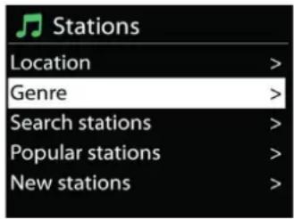 Soundmaster IR7000 - - Station list - 1