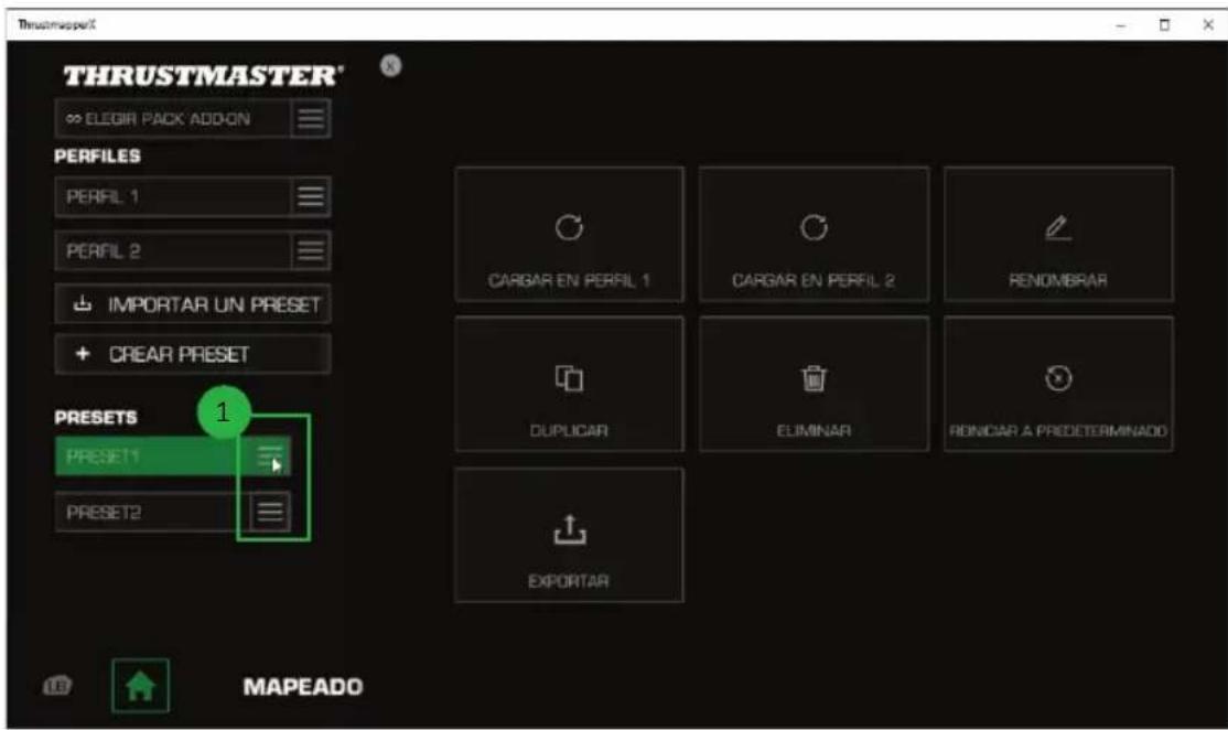 THRUSTMASTER eSwap XR Pro Controller - Gestión de presets - 1