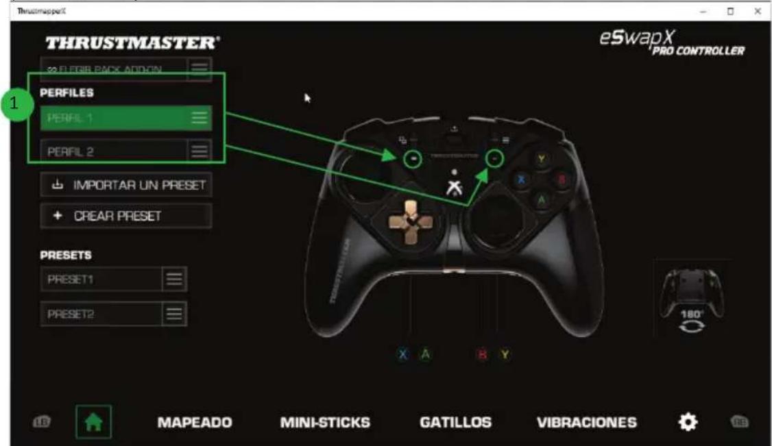 THRUSTMASTER eSwap XR Pro Controller - Gestión de perfiles - 1