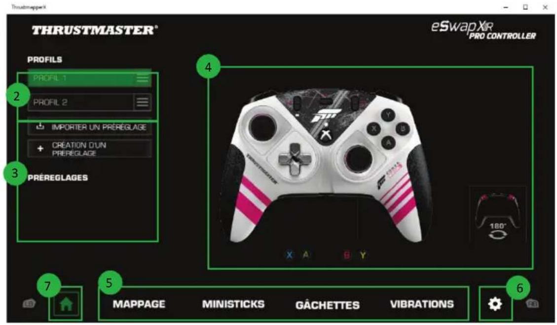 THRUSTMASTER eSwap XR Pro Controller - Lancement du logiciel ThrustmapperX - 3