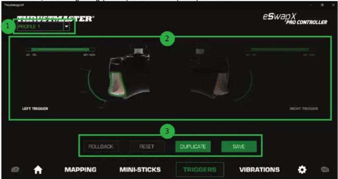 THRUSTMASTER eSwap XR Pro Controller - Configuring the triggers - 1