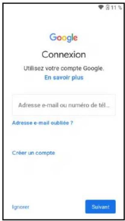 DANEW DSlide 115 - 5- Connectez-vous à votre compte Google - 1