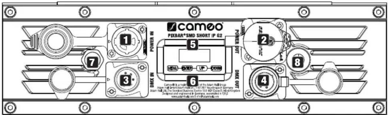 Cameo PIXBAR SMD SHORT IP G2 - CONNECTEURS, COMMANDES ET INDICATEURS/AFFICHEURS - 1