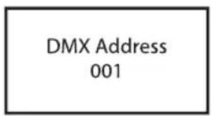 Cameo PIXBAR SMD SHORT IP G2 - SET DMX START ADDRESS(DMX address) - 3