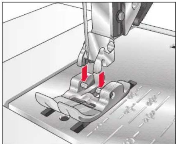 PFAFF Select 4.2 - Encliquetage du pied presseur - 1