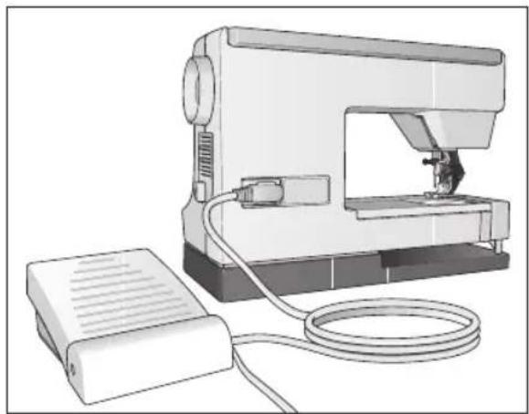 PFAFF Select 4.2 - Raccorder le rhéostat - 1