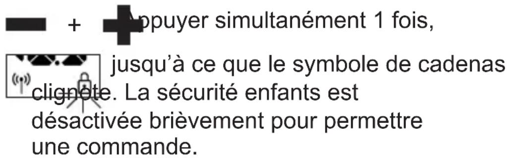 RADEMACHER DuoFern 94331 - Désactivation temporaire de la sécurité enfants active - 1