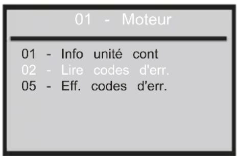 ANCEL VD500 - Lire les codes d'erreur - 1