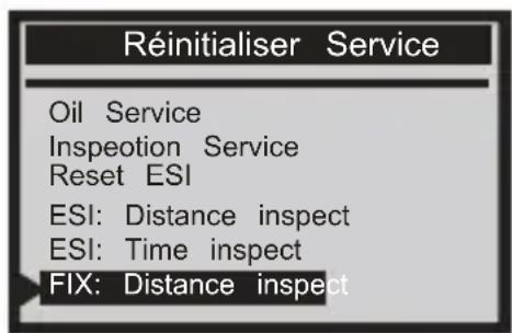 ANCEL VD500 - Réinitialisation du service - 2