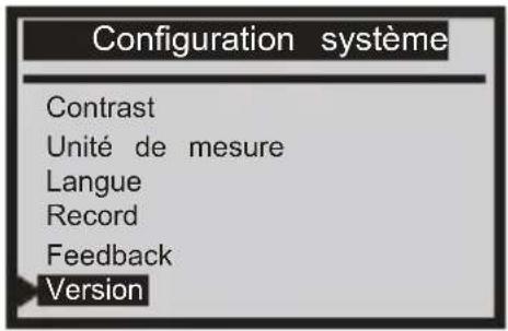 ANCEL VD500 - Informations sur la version - 1