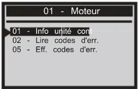 ANCEL VD500 - Lire les informations en écus - 1