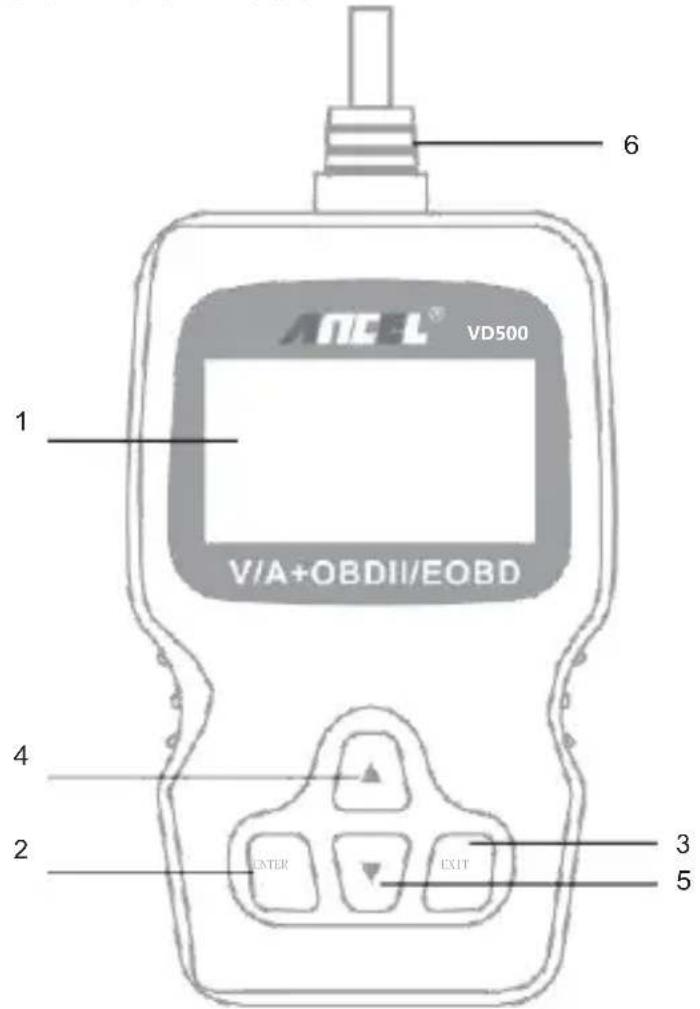 ANCEL VD500 - Description de l'outil - 1