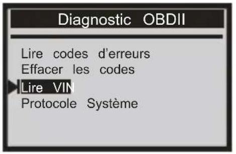 ANCEL VD500 - Lire les codes VIN - 1