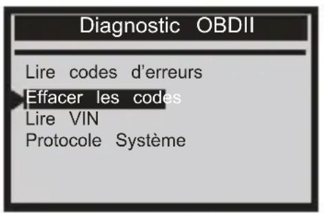 ANCEL VD500 - Effacer les codes - 1