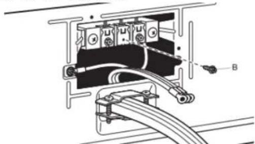 MAYTAG MED7205RF - Raccordement du cable d'alimentation à 4 fils - 11