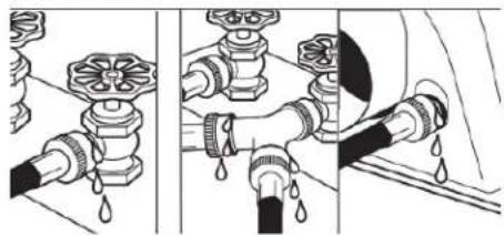 MAYTAG MGD7205RW - Attach long hose to "Y" connector and tighten couplings - 4