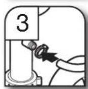KITCHENAID KDTS324SBE - Raccordement du tuyau de vidange - 17