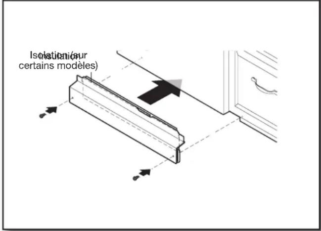 KITCHENAID KDTS324SBE - Réinstaller les panneaux d'accès et les dispositifs de fixation - 1