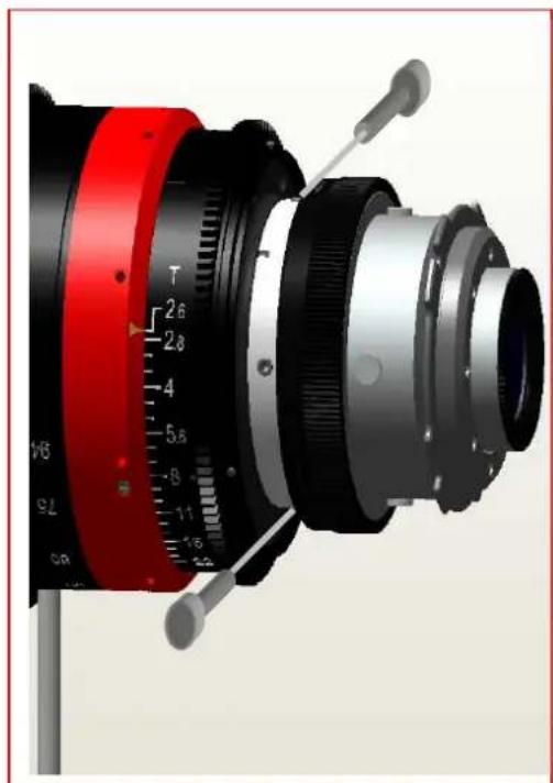 Angénieux Optimo 19.594 - F LANGE/BACK-FOCUSADJUSTMENT - 3