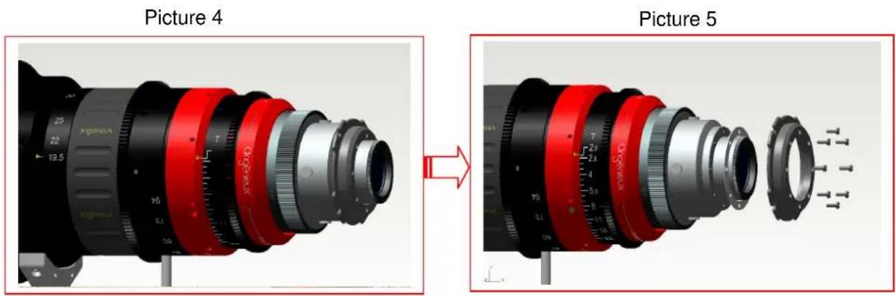 Angénieux Optimo 19.594 - F LANGE/BACK-FOCUSADJUSTMENT - 1