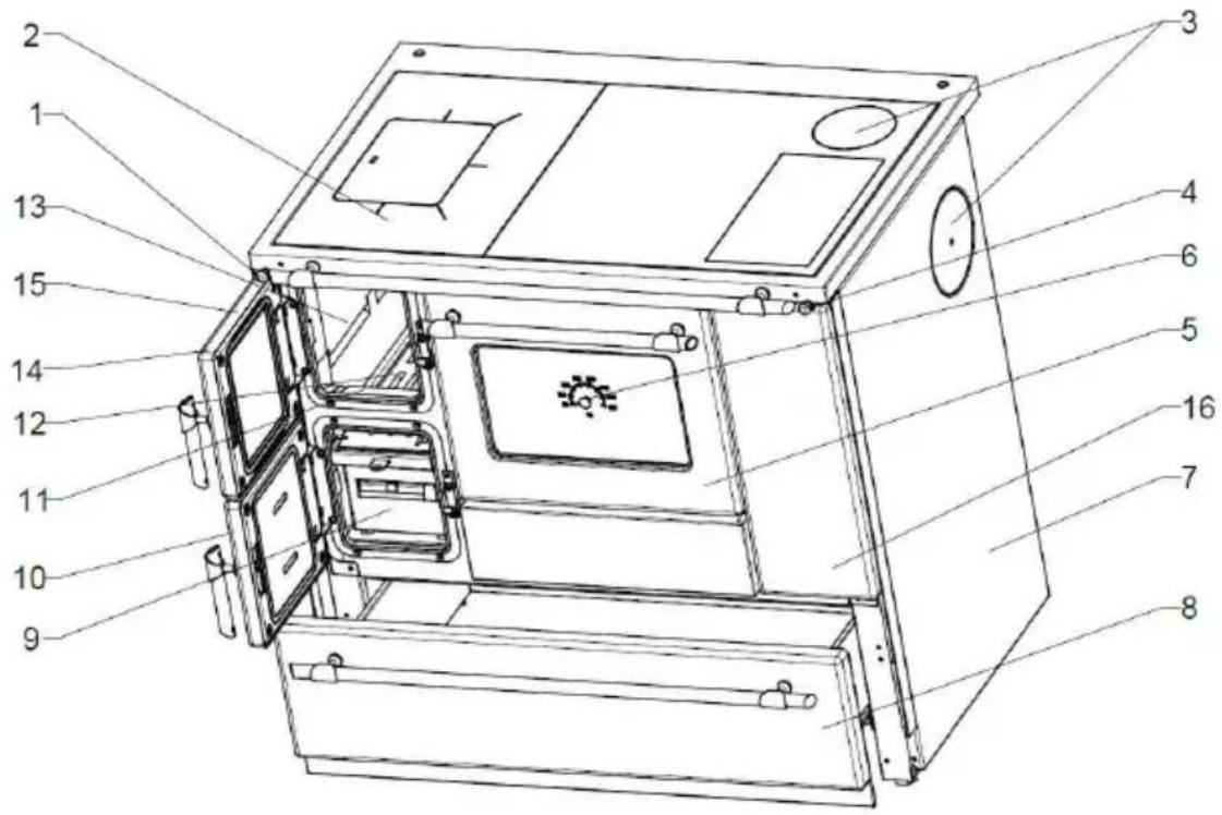 Wamsler K118 - Structure des apparciels K 118 et K 128 - 3