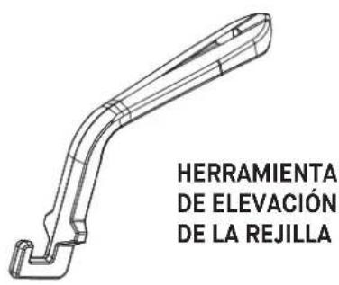 HERRAMIENTA DE ELEVACIÓN DE LA REJILLA