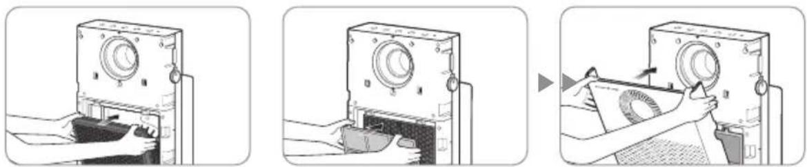 Coway Airmega AP1220B - ■ How to Replace Deodorization / HEPA filter (when filter alarm indicator is on) - 2
