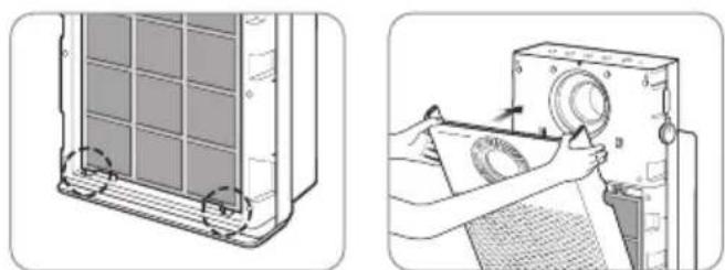 Coway Airmega AP1220B - Acople la cubierta frontal. - 1