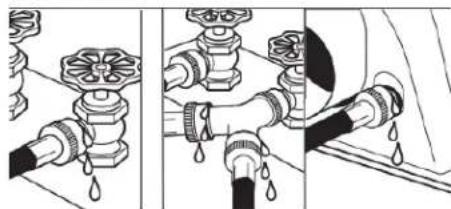 WHIRLPOOL WGD4307SW - Attach long hose to "Y" connector and tighten couplings - 5