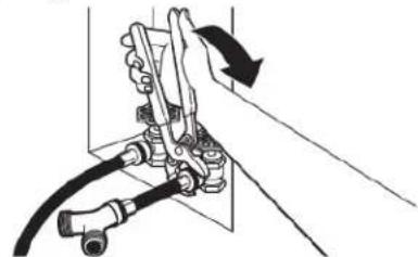 WHIRLPOOL WGD4307SW - Tighten couplings - 1