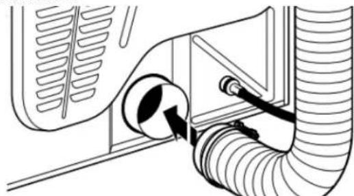 WHIRLPOOL WGD4307SW - Raccorder le conduit d'évacuation à la bouche d'escalation d'évacuation - 1