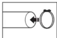 WHIRLPOOL WGD4307SW - Brides de fixation : - 1