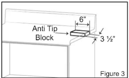 Forno FMWDR300030BLK - ANTI-TIP BLOCK INSTALLATION INSTRUCTIONS - 1