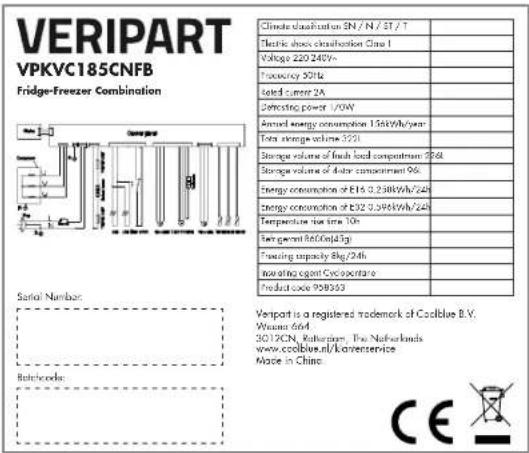 Veripart VPKVC185CNFZ - 1