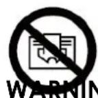 THOMSON HR10T16 - WARNING - 1