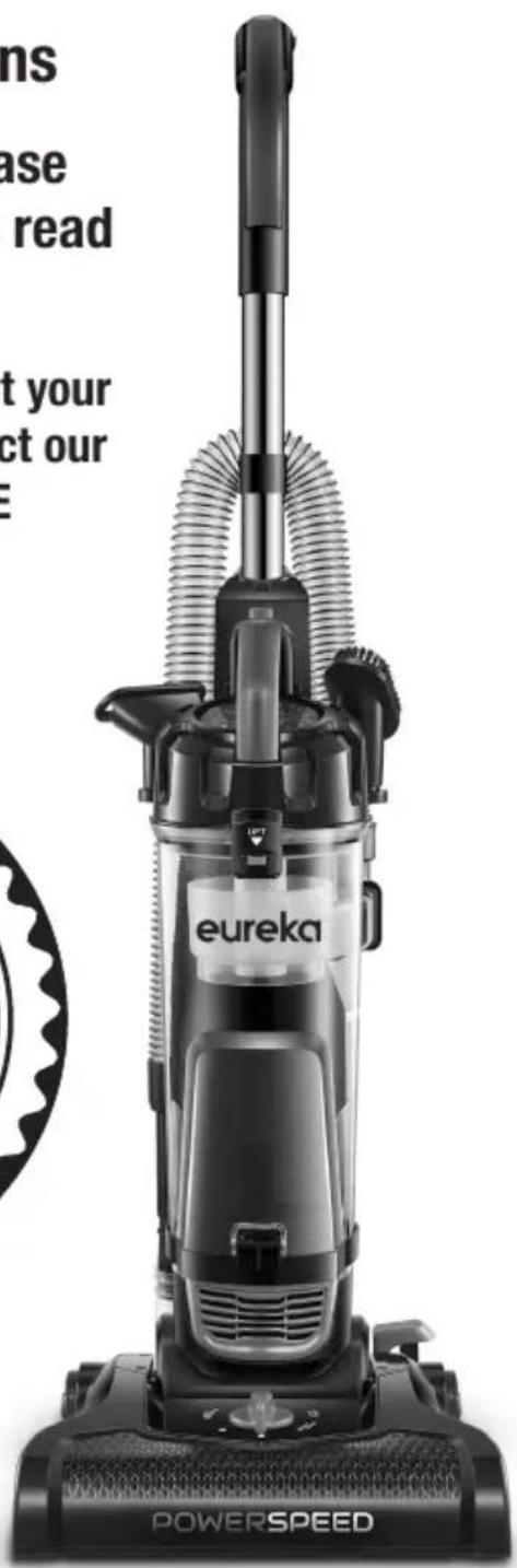 EUREKA PowerSpeed NEU182C - Important instructions - 2