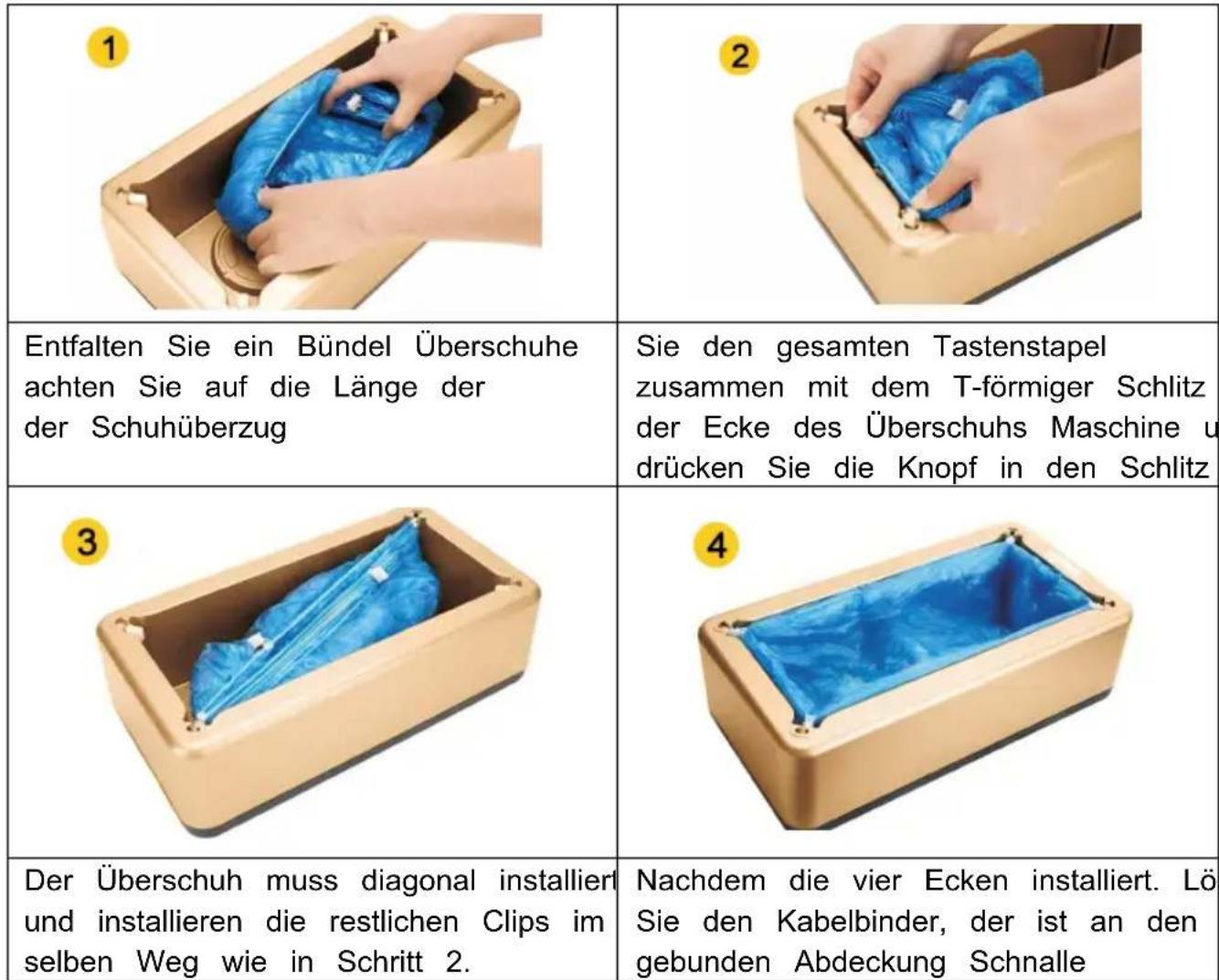 Vevor A1 - INSTALLATION VON SCHUHÜBERZÜGEN - 1
