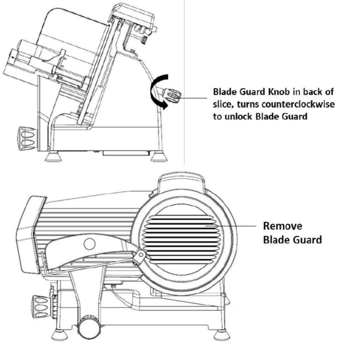 Vevor 1ACS110 - To Disassemble Slicer: - 1