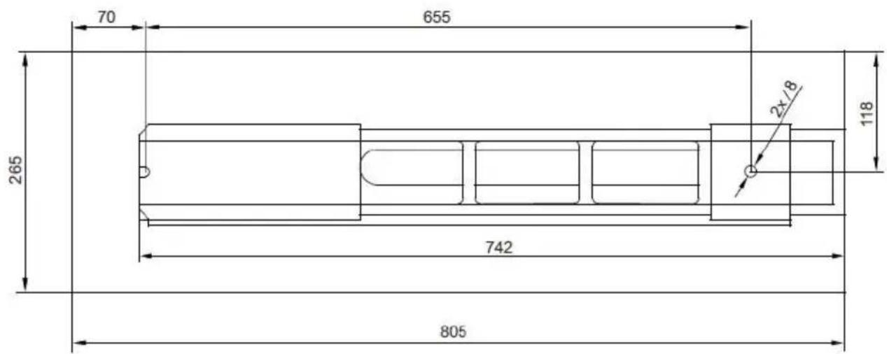 Vevor WM210V - FOUNDATION DRAWING - 1
