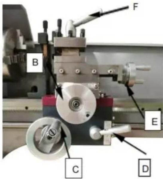 Vevor WM210V - . Tool Post Clamping Lever (F,Fig. 11) - 1
