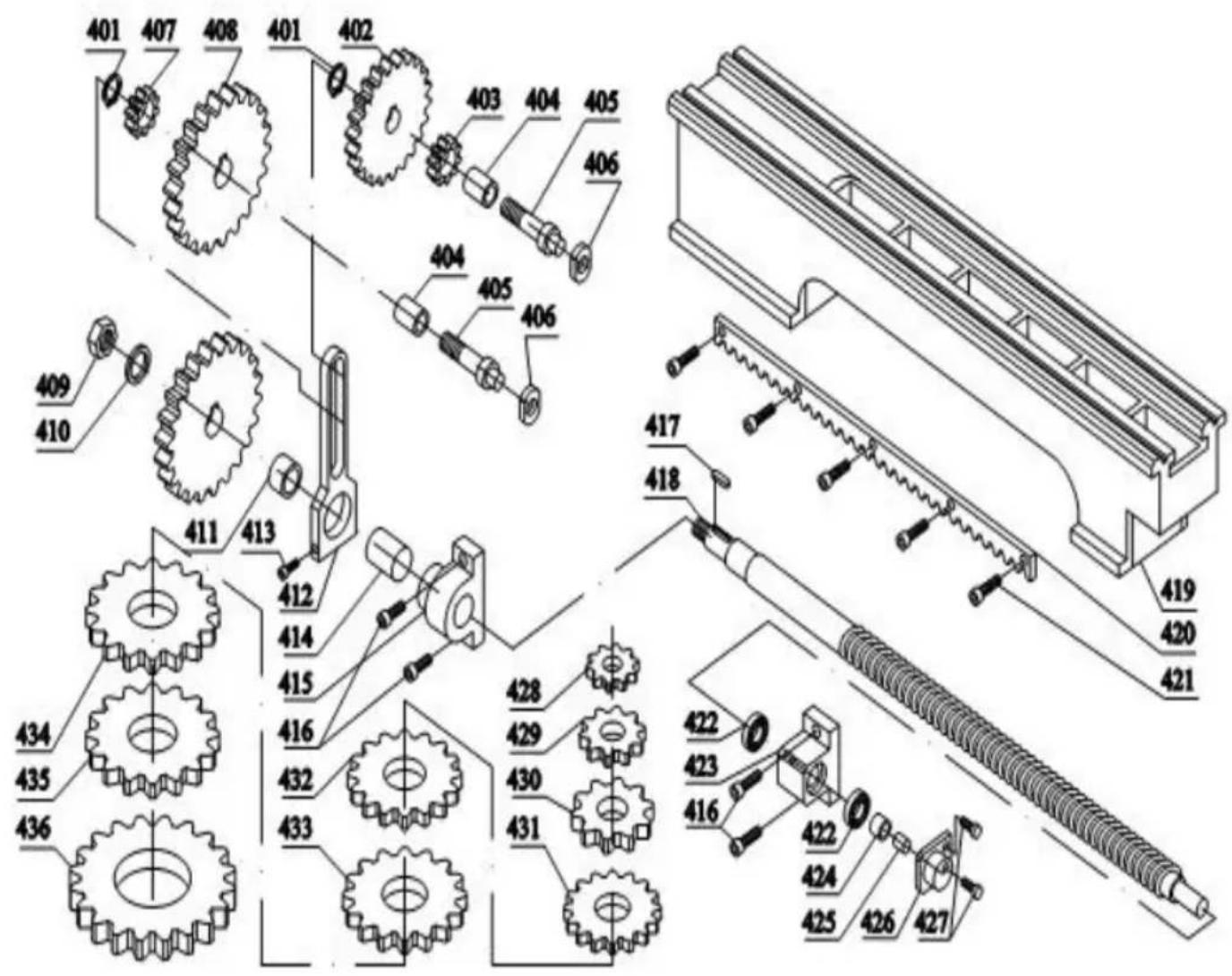 Vevor WM210V - Apron Assembly - 2