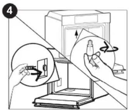CANDY F ICOP X606 - Changing the Bulb (A seconda del modello del forno.) - 4