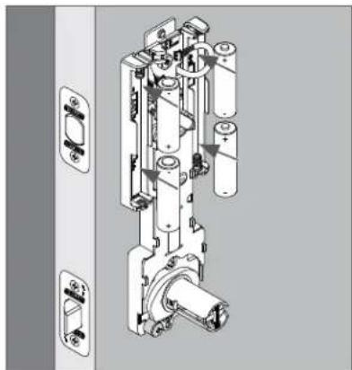 Schlage FE410 - Apply power to the lock. - 2