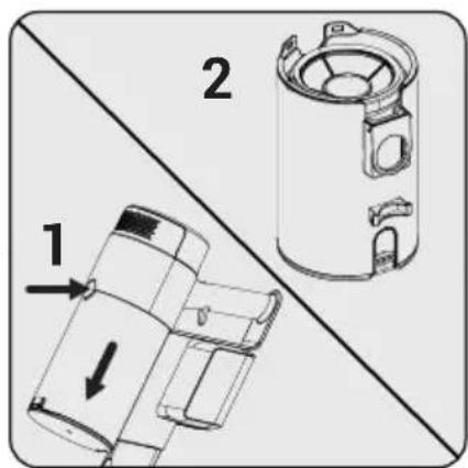 BEKO PowerClean VRT 86325 VI - Pastrimi i mbajtesit tè pluhurave dhe i filtrave - 5