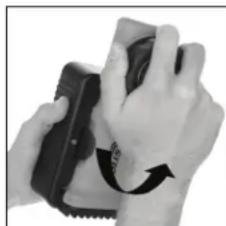 NightStick XPR5572R - WARNING: Attempting to push the Angle Light straight into the charger or from an angle above or below, could result in damage to the charger and should not be attempted. - 1