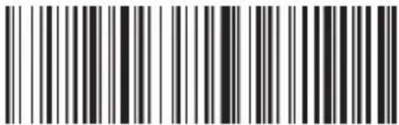 Black and white barcode image with vertical lines and a small number '1' at the bottom left.